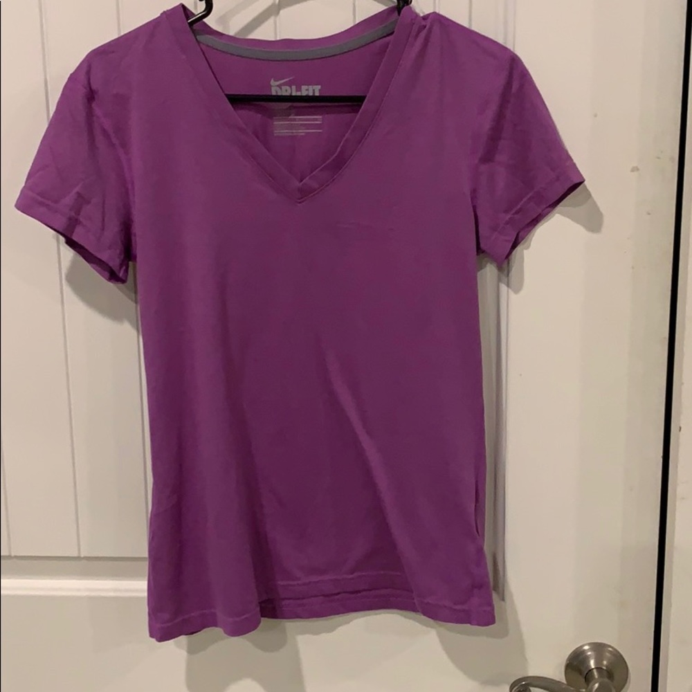 Purple Nike dry fit tee.  Worn once.